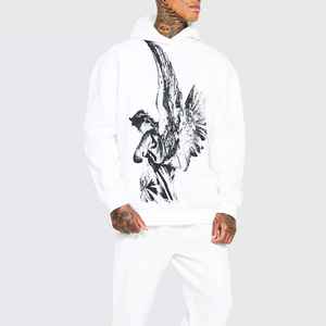 Survêtement décontracté personnalisé en coton uni, design réversible, doublure en polaire, tissu respirant, style streetwear tendance - Product Image 1