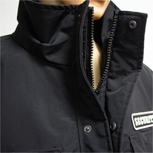 Chaqueta de Invierno 2026 para Guardias de Seguridad, de Nailon Ripstop, Color Negro, Cortavientos, con Múltiples Bolsillos, Uniforme de Trabajo, OEM - Product Image 3