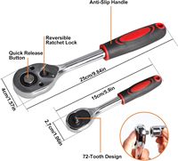Juego de Herramientas Profesional de 82 Piezas para Mecánicos, con Estuche Rígido, Llaves de Mano de Acero Inoxidable, Llaves de Trinquete y Destornilladores