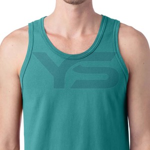 2023 hommes décontracté Gym débardeur XL taille couleur unie haute impression personnalisable étés plaine débardeur coupe régulière Plus sans manches - Product Image 2