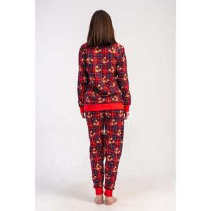 Completo Pigiama da Donna a Collo Tondo con Maniche Lunghe e Polsini - Nuovo Rosso - Nuovo Rosso - Product Image 3