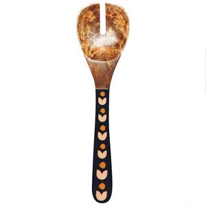 Ensemble de 2 serveurs en bois de manguier Ensemble de service à salade fait à la main Produit en bois pour la cuisine à domicile - Product Image 1