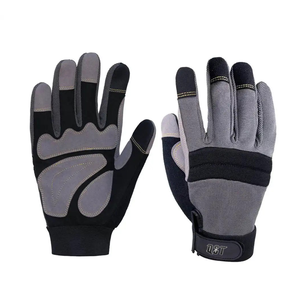 ถุงมือทำงานหนังสังเคราะห์ถุงมือเซฟตี้ทางยุทธวิธีถุงมือทำงานป้องกันมือสำหรับช่างกลโลโก้ออกแบบได้ตามต้องการ - Product Image 1