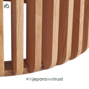 Mesa de Comedor Redonda de Alta Calidad, Moderna y Lujosa, de Madera Maciza de Teca, Caoba y Sungkai, para Proyectos de Restaurantes y Hoteles - Product Image 3