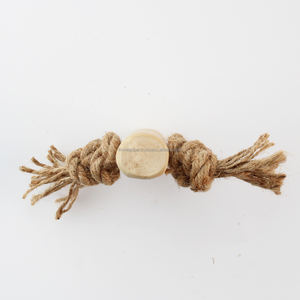 Jouets à mâcher sûrs pour chiens en période de dentition, jouet à tirer en bois de café, pour des moments de jeu agréables, jouet pour animaux de compagnie durable et écologique - Product Image 1