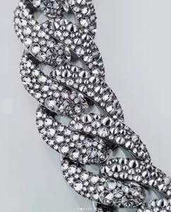 สายโซ่สีขาวสไตล์ฮิปฮอปประดับเพชรทันสมัยดีไซน์ใหม่ - Product Image 3