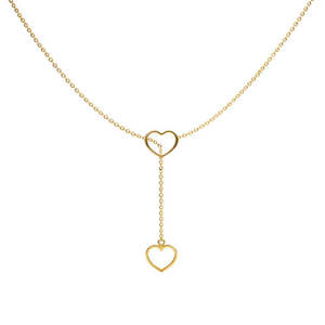 NOVAMART Fine Minimal Linked Heart Pendant Hallmarked Silver Gold Plating Trendy <b>Necklaces</b> for Women Gift <b>Opal</b> Diamond Pearl Mad - Product Image 3