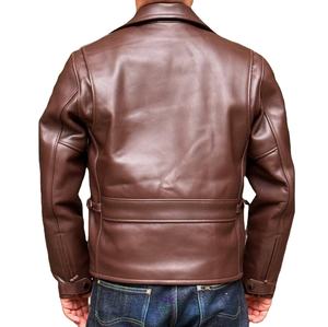 Blouson Bomber Homme Hiver Personnalisé en Cuir à Col Montant Entièrement Zippé, Coupe Longue et Fine, Logo Frontal, Imperméable et Respirant 2026 - Product Image 4