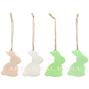 Ornement de Noël étoile en métal de haute qualité personnalisé en gros pour la décoration de Pâques avec finition par sublimation emballé dans des sacs - Product Image 6