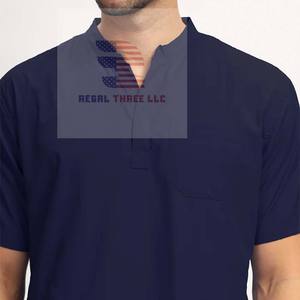 Conjunto de uniforme de Enfermería de manga corta con logotipo personalizado, uniformes de hospital transpirables más vendidos para hombres y mujeres - Product Image 2