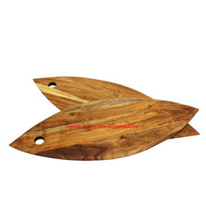 Offre Spéciale une planche à découper en forme de pomme en bois d'acacia et de plastique écologique en vente! - Product Image 2