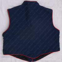 Gilet en coton bleu pour homme TIGER TOUCH Jay Gilet, veste de tambourinier, gilet de parade de festival, Pakistan