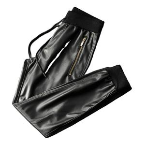 Wholesale OEM Service Men's Winter Casual Sweatpants-Eco-Friendly 100% Cotton Canvas Fleece Thickness <b>Elastic</b> Waist <b>Lace</b>-Up - Product Image 5