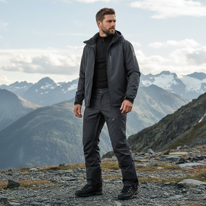 Pantalones Cargo Impermeables para Hombre, 100% Algodón, Resistentes a la Intemperie, Cintura Media, Bolsillos con Cremallera Oculta de Alta Gama, Funcionales - Product Image 4