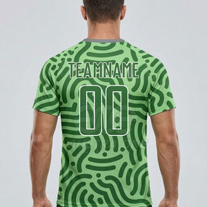 Camiseta de Fútbol Premium para Hombre, Cuello Redondo, 100% Poliéster, Ecológica, Ligera, Transpirable, de Secado Rápido, para Entrenamiento Atlético - Product Image 4
