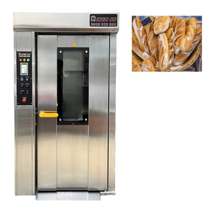 Chariot à four rotatif commercial à 16 plateaux facile à utiliser 380V 220V four à pain industriel palette en bois pour restaurants - Product Image 1