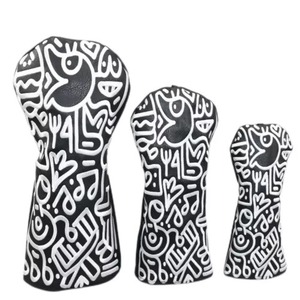 Housse en bois de golf pour conducteur Fairway Hybrid Set de protection étanche en cuir PU souple et durable Housses de tête de golf personnalisées - Product Image 1