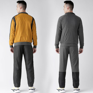 Streetgrace custom mens tracksuit with zipper hoodie and pants set breathable oem design private label logo gym workout set - Product Image 2