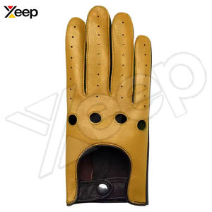 ถุงมือขับรถหนังแท้สำหรับผู้ชาย กันน้ำ กันลื่น ระบายอากาศได้ดี ใส่สบาย ใช้ได้ทุกฤดู - Product Image 3