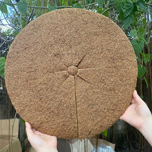 Fibres de cocotier paillis anneau arbre protecteur tapis arbre anneau tapis disque plante/noix de coco paillis couverture Coco arbre anneaux - Product Image 1