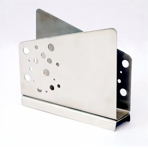 Soporte de rollos de tejido de acero inoxidable montado en la pared con estante móvil diseño soporte de tejido artículo decorativo - Product Image 2