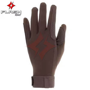 Gants d'équitation de haute qualité à poignée équestre Top Trending Best Design Matériau en cuir Gants d'équitation Équitation - Product Image 3