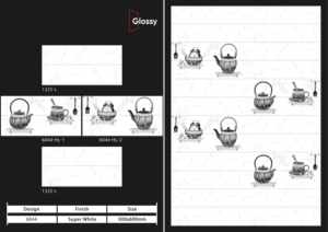 Carreaux muraux en céramique de qualité export 300x600mm pour salle de bain et cuisine, finition brillante, mate, effet sucre, design mural intérieur luxueux - Product Image 3