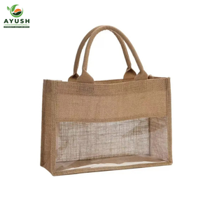 Sacs de luxe en jute avec coton intégré pour les épiceries et les centres commerciaux - Product Image 3