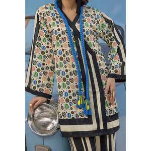 Conjunto de 2 Piezas para Mujer, Traje de Tela Estampada sin Coser, Colección TL-52036 - Product Image 3