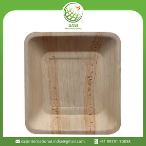 100% assiettes carrées en feuille de palmier jetables naturelles différentes tailles et formes pour les fêtes de mariage et le service de nourriture à l'hôtel - Product Image 2