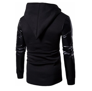 แจ็คเก็ตหนังแขนยาวสไตล์แฟชั่นสำหรับผู้ชาย ขายส่ง ออกแบบเองได้ คุณภาพสูง ระบายอากาศได้ดี - Product Image 6