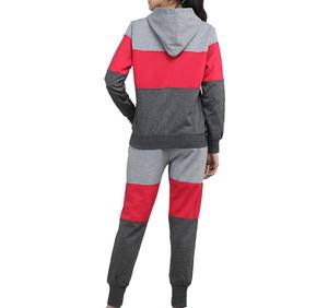 Vente en gros de survêtements design de haute qualité tendance avec logo personnalisé survêtement en polyester et coton vêtements de jogging pour femmes cordon de serrage élastique - Product Image 2