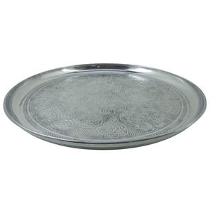 Assiette de service d'ustensiles de cuisine en métal patine grise assiettes de service alimentaire pour restaurant et maison décorative personnalisée - Product Image 3