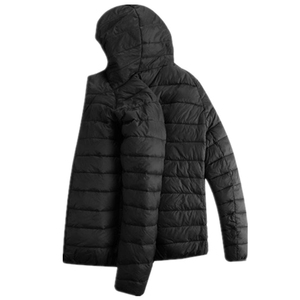 Veste matelassée pour hommes, manteau à capuche d'hiver, coupe-vent en nylon imperméable, fermeture éclair, coton, grande taille, décontracté, impression sur toile, vente en gros sur mesure - Product Image 2