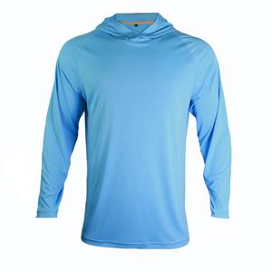 Camisas de manga larga de pesca al aire libre con logotipo personalizado Última sublimación Hombres Protección solar Pesca Sudadera con capucha Camisa de pesca con capucha - Product Image 6