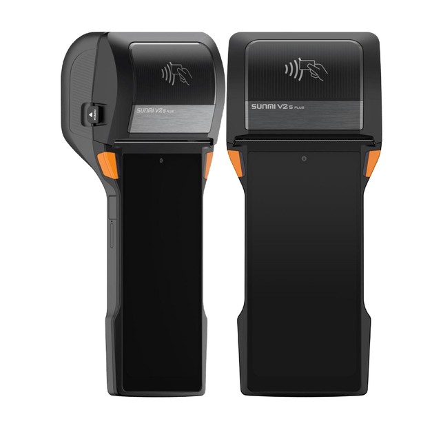 V2S PLUS Android 11 HD+ 6.2" Mobile Computer 80mm Receipt Printer 2D Barcode Scanner 13MP Camera 3500mAh Battery 2-3GB in Stock