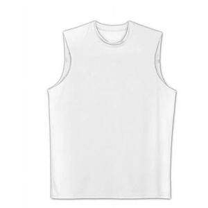 เสื้อกล้ามตาข่ายระบายอากาศแห้งเร็วสำหรับผู้ชายเสื้อสำหรับวิ่งเสื้อลำลองแขนกุดถักสีพื้นพิมพ์โลโก้สำหรับผู้ชาย - Product Image 3