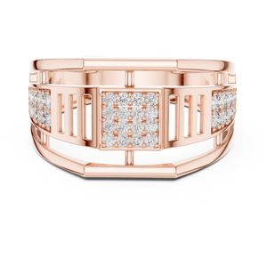 Anillo de Diamantes de Oro Blanco con Corte Brillante para Hombre, Certificado IGI, Piedra Cultivada en Laboratorio, Joyería de Lujo Elegante y Moderna para Bodas y Fiestas - Product Image 3