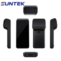 Terminal de point de vente Android portable avec imprimante thermique 58 mm, lecteur NFC, machine mobile sans fil pour paiement et inventaire