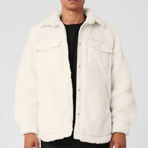 <b>Mens</b> <b>Sherpa</b>-Lined Fleece <b>Jacket</b> - Comfortable and Insulated Full-Zip Outerwear, Ideal for Cold Weather, Hiking, and Everyday - Product Image 6