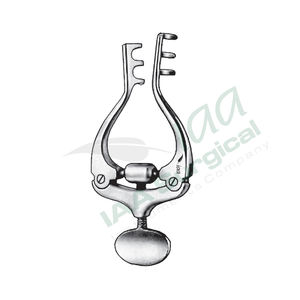 Retractor autoajustable Jansen 3x3 con puntas afiladas y ciegas, tornillo de ajuste manual, acero alemán de alta calidad, para cirugía general - Product Image 1