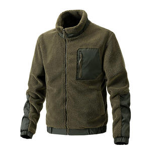 Cómoda chaqueta de lana con cremallera completa para hombre, puños elásticos ligeros con capucha, gran XS otoño, aventuras, senderismo, escalada, Invierno - Product Image 5