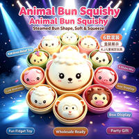 Jouet Squishy en Gros TPR Licorne Arc-en-ciel Animal Simulé Boulette de Soupe Anti-Stress Boîte Sensorielle pour Filles 14