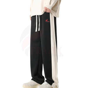 Manufacturer's Best Cotton Men's Casual Sweatpants Mid Waist New Style Custom Design Straight Pattern Private Label Use - Product Image 1