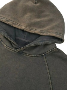 Custom Men's Vintage Washed <b>Zip</b> Up Fleece Hoodie Oversized Crop Fit OEM Wholesale Manufacturer - Product Image 5