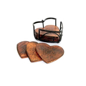 Ensemble de sous-verres fantaisie pour table et accessoires de cuisine, ensemble de sous-verres en bois pour thé et boissons fabricant indien - Product Image 4