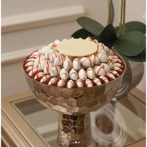 Cuenco decorativo Vintage para servir chocolate, exhibición de postres, cuenco de Metal plateado hecho a mano de la mejor calidad, cuenco de Chocolate hecho a mano - Product Image 1