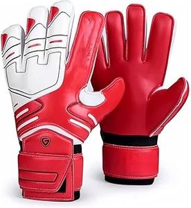 Guantes de portero de alta calidad, guantes de portero de fútbol de látex correa de muñeca ajustable diseño de nivel profesional-Goma de corte negativo inyectada - Product Image 4