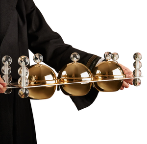 Bol à dattes en bois arabe fait à la main, design classique du Golfe, finition naturelle, bol à fruits secs en bois, best-seller - Product Image 3