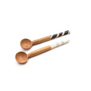 Home Kitchen Dining <b>Table</b> Flatware Mango Wood Spoon <b>Resin</b> Handle <b>Top</b> Quality <b>for</b> Serving Spoon Set New Model Hot Selling - Product Image 5